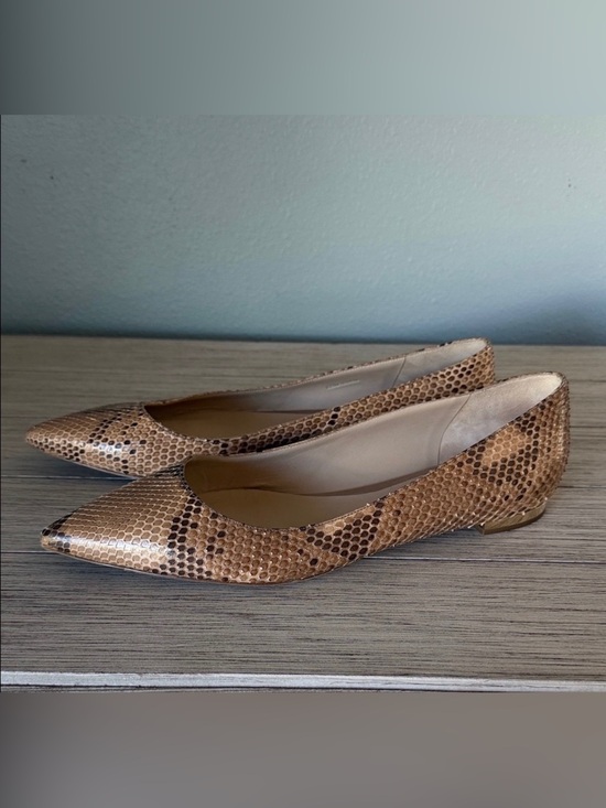 Burberry Shoes - Burberry Women’s Snake-Print Ballet Flats in Brown 9.5